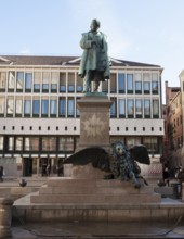Monument to Daniele Manin in Venice Italy
