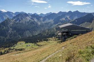 Fellhornbahn, Schlappoldsee station, in the back mountains of the Allgäu Alps, Oberstdorf,