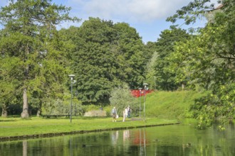 Snelli Tiik, pond in Dompark Toompark, Tallinn, Estonia