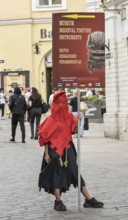 Advertising figure Torture Museum of Medieval Torture, Old Town, Tallinn, Estonia