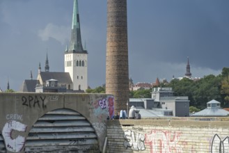 Tallinna Linnahall, former hall, sports complex from the Soviet era, ruins, Tallinn, Estonia