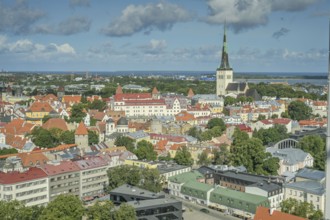 City panorama, view of the old town, Tallinn, Estonia