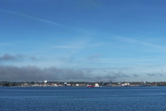 State capital Kiel, industry and shipyards in the Friedrichsort district, LINDENAU Werft GmbH,