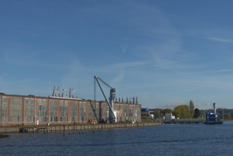 State capital Kiel, Friedrichsort district, building of the former company Maschinenbau Kiel, MaK,