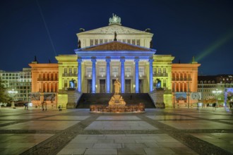 Schauspielhaus am Gendarmenmarkt Berlin illuminates Festival of Lights Berlin Germany