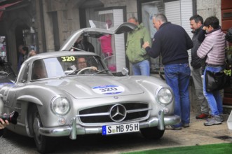 Mille Miglia 2016, time control, checkpoint, SAN MARINO, classic car racing. San Marino, Italia