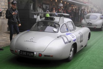 Mille Miglia 2016, time control, checkpoint, SAN MARINO, start no. 225 MERCESES-BENZ 300 SL COUPE