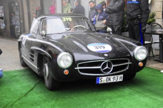 Mille Miglia 2016, time control, checkpoint, SAN MARINO, start no. 319 MERCEDES-BENZ 300SL COUPE