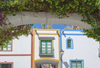 Colourful houses, Puerto de Mogan, Gran Canaria, Canary Islands, Spain