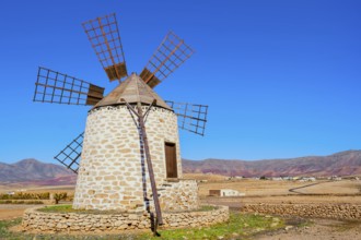 Traditional windmill, Fuerteventura, Canary Islands, Spain