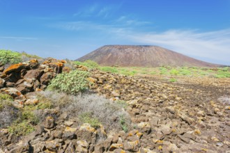 Volcanic landscape, Lobos Island, Fuerteventura, Canary Islands, Spain