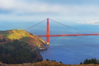 View of Golden Gate Bridge, San Francisco, California, USA