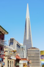 TransAmerica building seen from Chinatown, San Francisco, California, USA