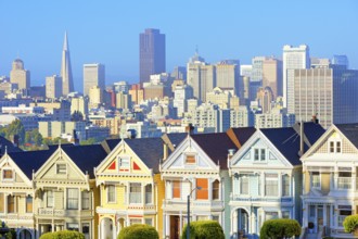 The Painted Ladies, Alamo Square, San Francisco, California, USA