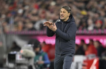 Coach Niko Kovac Borussia Dortmund BVB on the sidelines gesture German Classico, FC Bayern Munich