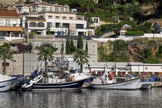 View of the port of Jávea or Xàbia, Alicante Province, Comunidad Valenciana, Spain