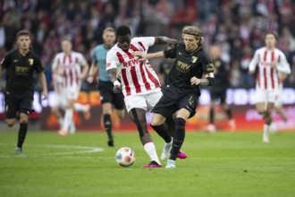 Ragnar Ache (1.FC Cologne, Storm, #9), Kristijan Jakic (FC Augsburg, Midfield, #17), COLOGNE,