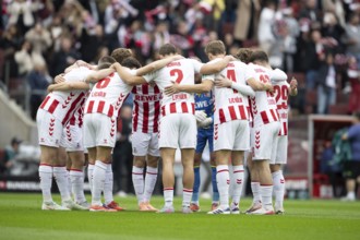 Huddle 1. FC Cologne, Cologne, Germany - OCTOBER 18: During the Bundesliga match between 1. FC