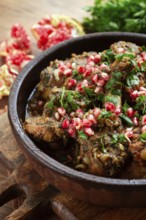 Guruli, Georgian chicken, with walnuts, stewed in wine and spices, Gurian chicken, homemade, no