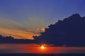 Sunset, Rio Negro, Ponta Negra, Manaus, Amazonas, Brazil