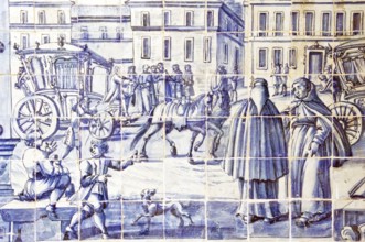 Glazed tiles, Ordem Terceira de São Francisco Church, Pelourinho, Salvador, Bahia, Brazil