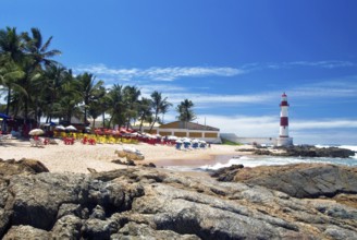 Itapuã Lighthouse, Itapuã Beach, Salvador, Bahia, Brazil