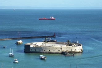 Fort of São Marcelo, Baia de Todos os Santos, Salvador, Bahia, Brazil