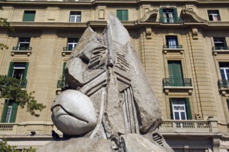 Pueblo Indígena Monument, Fernandez Concha Gate, Armas Square, Santiago, Chile