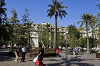 Simón Bolívar Monument, Armas Square, Santiago, Chile