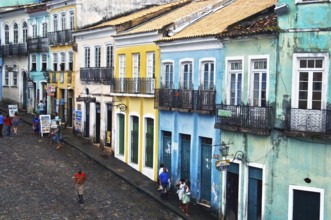 Houses, Pelourinho, Salvador, Bahia, Brazil
