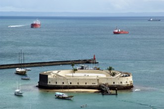 Fort de São Marcelo, Baia de Todos os Santos, Salvador, Bahia, Brazil