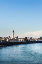 Adige River viewed from Castelvecchio Bridge. Verona, Province of Verona, Italy. 10.12.2012