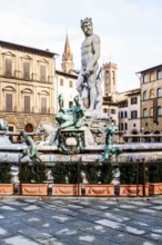 Fountain of Neptune (Fontana del Nettuno). Florence, Province of Florence, Italy. 18.12.2012