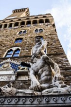 Statue Hercules and Cacus at the entrance of Palazzo Vecchio, in Piazza della Signoria. Florence,