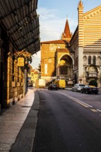 Street in the historic center of Verona. Verona, Province of Verona, Italy. 10.12.2012