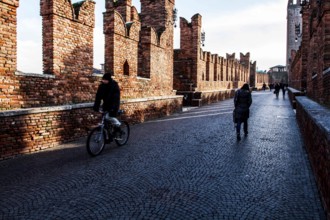 Castelvecchio Bridge, or Scaligero Bridge. Verona, Province of Verona, Italy. 10.12.012