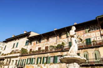 Fountain at Piazza delle Erbe. Verona, Province of Verona, Italy. 10.12.2012