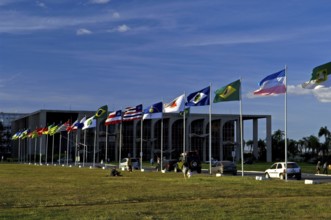 Flags, Esplanada dos Ministérios, Eixo Monumental, Brasília, DF, Brazil