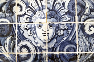Glazed tile portugueses, Salvador, Bahia, Brazil