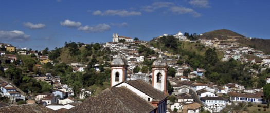 View of Ouro Preto City, Minas Gerais, Brazil