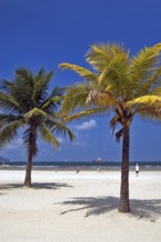 Beach of Boqueirão, Santos, São Paulo, Brazil