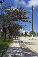 Beach of Gonzaga, Santos, São Paulo, Brazil