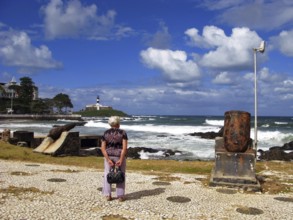 Fort of Barra Lighthouse, Farol da Barra Beach, Salvador, Bahia, Brazil