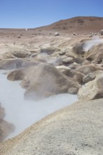 Gueisers - Reserva nacional de fauna andina Eduardo Abaroa - Deserto do Lipez - Departamento de