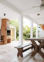 Table, Barbecue grill, Barra do Una, Peruíbe, São Paulo, Brazil