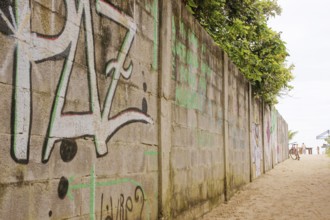 Graffiti, Wall, Barra do Una, Peruíbe, São Paulo, Brazil