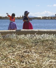 Flotation islands, Islas Uros, Titicaca Lake, Lima, Peru