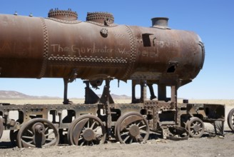 Cemeteiro de tens - Uyuni - Departamento de Potosi - Provincia Sud Lipez - Bolivia ATENÇÃO: NÃO