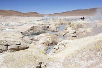 Gueisers, Reserves national of Andean fauna Eduardo Abaroa, Desert of Lipez, Department of Potosi,
