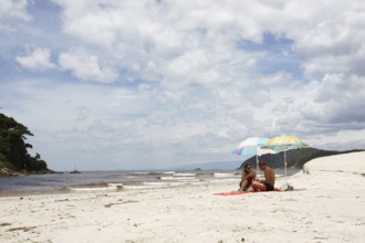 Beach, Swimmers, Barra do Una, Peruíbe, São Paulo, Brazil